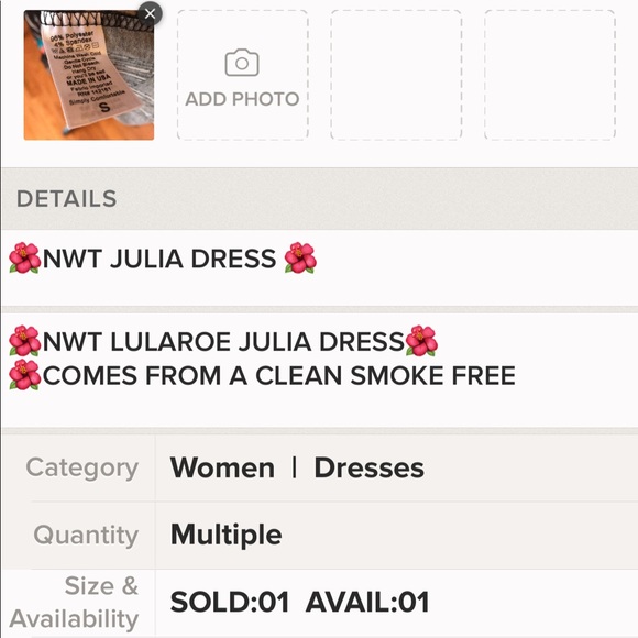 🌺NWT JULIA DRESS 🌺 - Picture 6 of 6